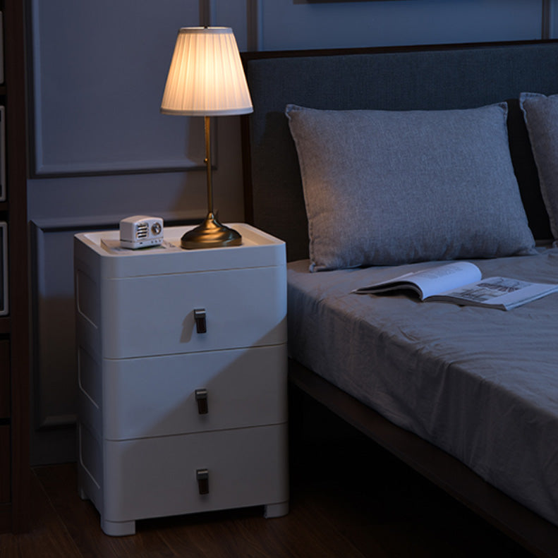 Gabinete de almacenamiento de plástico blanco para gabinete contemporáneo de baño con cajones