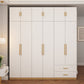 Contemporary Style Wardrobe Wooden Bedroom Closet with Hinged Door