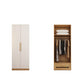 Contemporary Style Wardrobe Wooden Bedroom Closet with Hinged Door