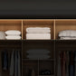 Contemporary Style Wardrobe Wooden Bedroom Closet with Hinged Door