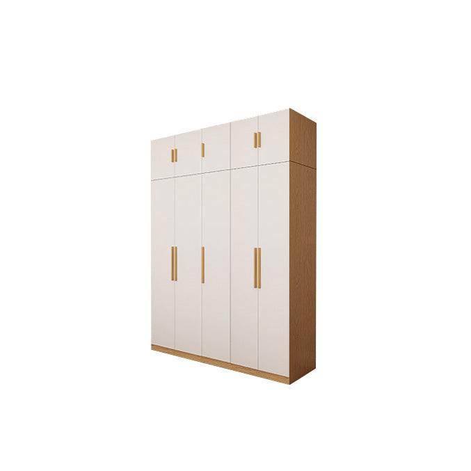 Contemporary Style Wardrobe Wooden Bedroom Closet with Hinged Door