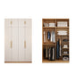 Contemporary Style Wardrobe Wooden Bedroom Closet with Hinged Door