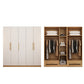 Contemporary Style Wardrobe Wooden Bedroom Closet with Hinged Door