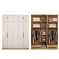 Contemporary Style Wardrobe Wooden Bedroom Closet with Hinged Door