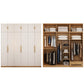 Contemporary Style Wardrobe Wooden Bedroom Closet with Hinged Door