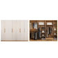 Contemporary Style Wardrobe Wooden Bedroom Closet with Hinged Door
