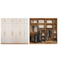 Contemporary Style Wardrobe Wooden Bedroom Closet with Hinged Door