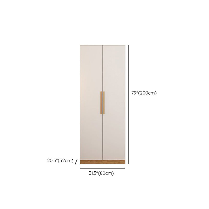 Contemporary Style Wardrobe Wooden Bedroom Closet with Hinged Door