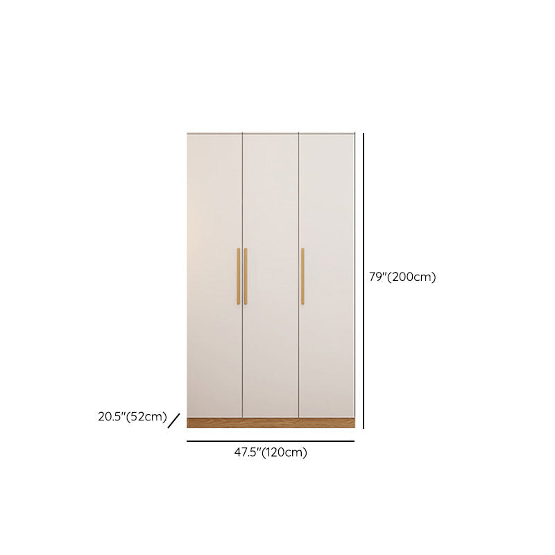 Contemporary Style Wardrobe Wooden Bedroom Closet with Hinged Door