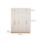 Contemporary Style Wardrobe Wooden Bedroom Closet with Hinged Door