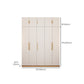 Contemporary Style Wardrobe Wooden Bedroom Closet with Hinged Door
