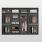 Modern Glass Wardrobe Cloth Rod Included Wardrobe Closet without Light Clearhalo 'Armoires & Wardrobes' 'armoires_wardrobes' 'Bedroom Furniture' 'furn' 'furn_armoires_wardrobes' 'Furniture' 6565411
