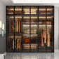 Modern Glass Wardrobe Cloth Rod Included Wardrobe Closet without Light Clearhalo 'Armoires & Wardrobes' 'armoires_wardrobes' 'Bedroom Furniture' 'furn' 'furn_armoires_wardrobes' 'Furniture' 6565422
