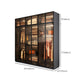 Modern Glass Wardrobe Cloth Rod Included Wardrobe Closet without Light Clearhalo 'Armoires & Wardrobes' 'armoires_wardrobes' 'Bedroom Furniture' 'furn' 'furn_armoires_wardrobes' 'Furniture' 6565446