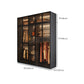 Modern Glass Wardrobe Cloth Rod Included Wardrobe Closet without Light Clearhalo 'Armoires & Wardrobes' 'armoires_wardrobes' 'Bedroom Furniture' 'furn' 'furn_armoires_wardrobes' 'Furniture' 6565448