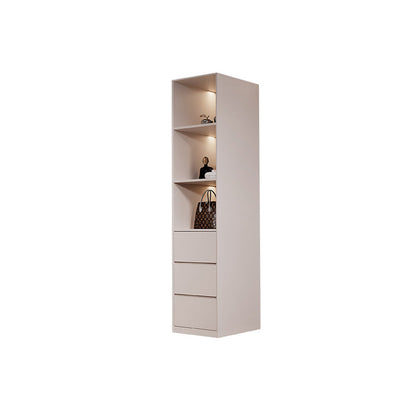 Contemporary Style Wardrobe Wooden Bedroom Wardrobe Closet with Shelves
