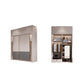 Contemporary Style Wardrobe Wooden Bedroom Wardrobe Closet with Shelves