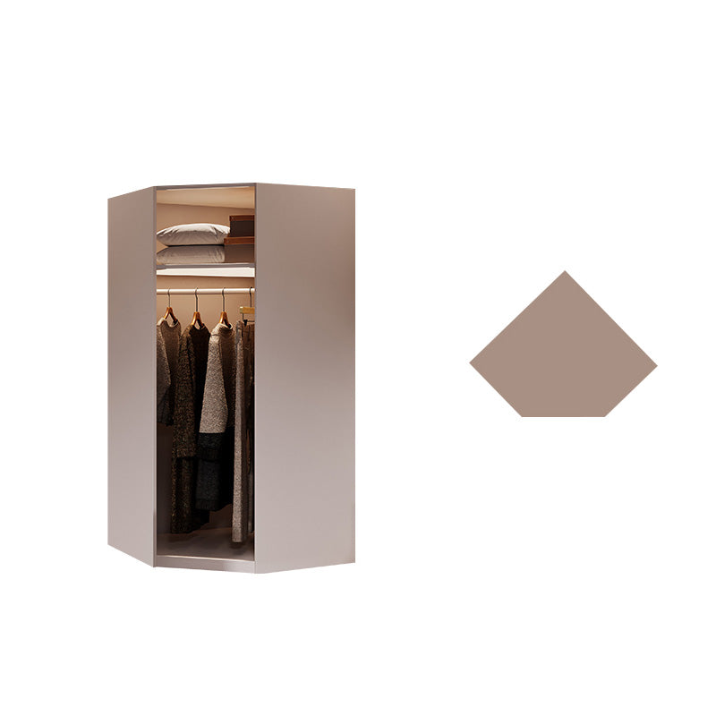 Contemporary Style Wardrobe Wooden Bedroom Wardrobe Closet with Shelves