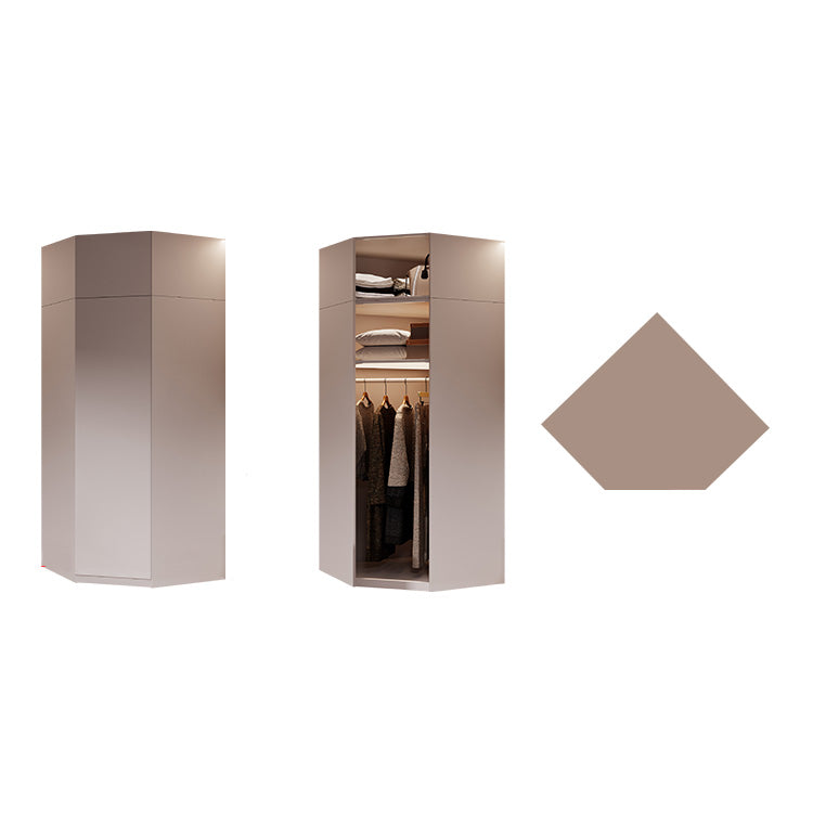 Contemporary Style Wardrobe Wooden Bedroom Wardrobe Closet with Shelves