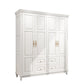 Rubberwood Cabinet with Drawers French Country Wardrobe for Home Clearhalo 'Armoires & Wardrobes' 'armoires_wardrobes' 'Bedroom Furniture' 'furn' 'furn_armoires_wardrobes' 'Furniture' 6565505