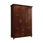 Rubberwood Cabinet with Drawers French Country Wardrobe for Home Clearhalo 'Armoires & Wardrobes' 'armoires_wardrobes' 'Bedroom Furniture' 'furn' 'furn_armoires_wardrobes' 'Furniture' 6565511