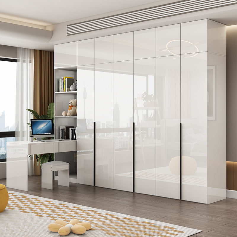 Armadio in legno di colore bianco morbido armadio del cassetto vicino per la camera da letto