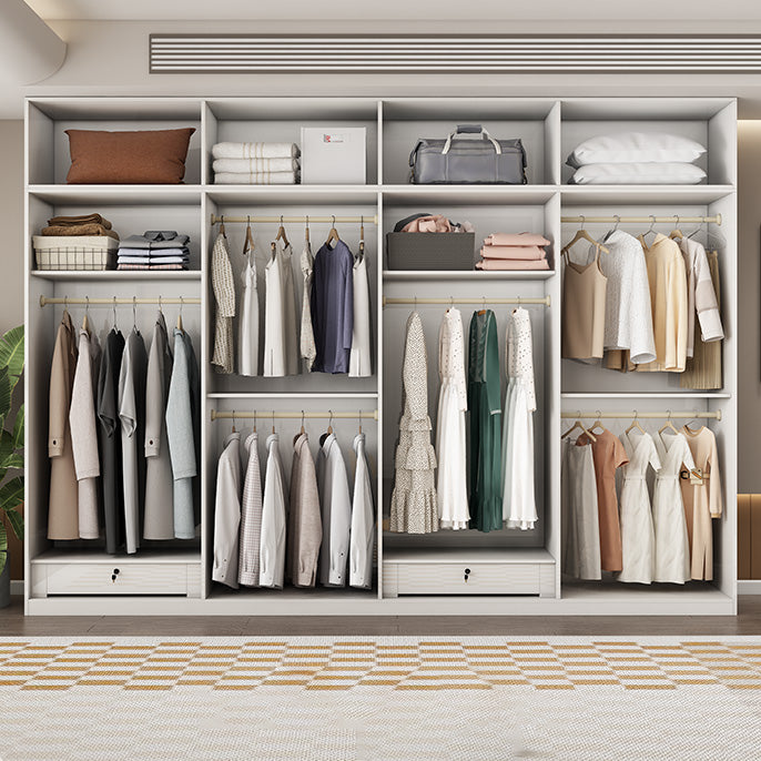 Armadio in legno di colore bianco morbido armadio del cassetto vicino per la camera da letto