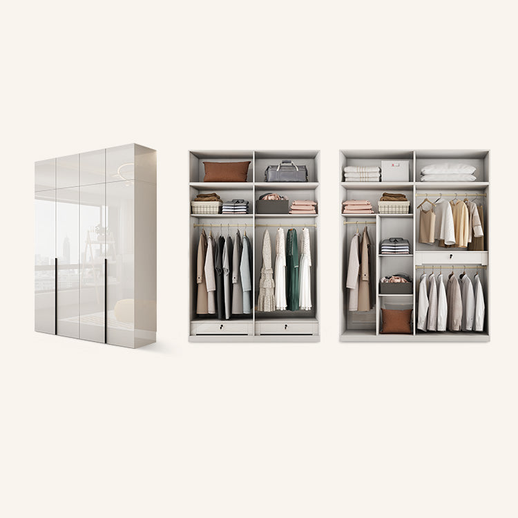 Armadio in legno di colore bianco morbido armadio del cassetto vicino per la camera da letto