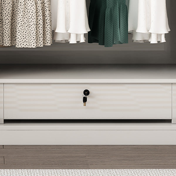 Armadio in legno di colore bianco morbido armadio del cassetto vicino per la camera da letto