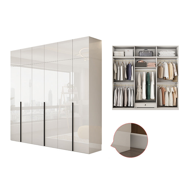 Armadio in legno di colore bianco morbido armadio del cassetto vicino per la camera da letto