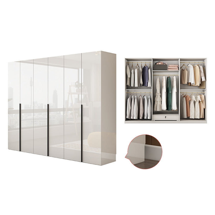 Armadio in legno di colore bianco morbido armadio del cassetto vicino per la camera da letto