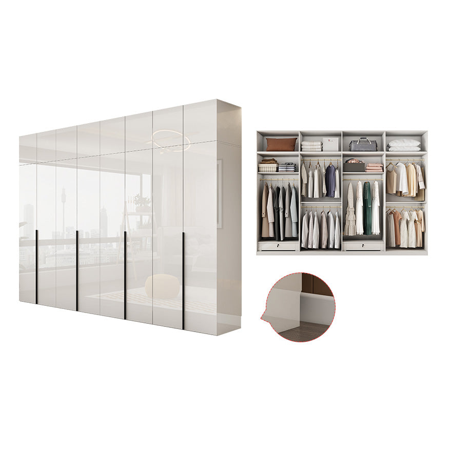 Armadio in legno di colore bianco morbido armadio del cassetto vicino per la camera da letto