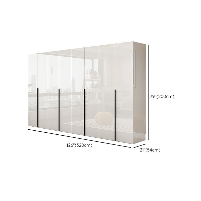 Armadio in legno di colore bianco morbido armadio del cassetto vicino per la camera da letto