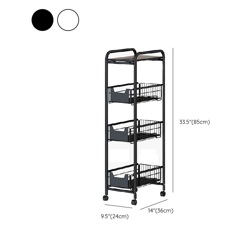 9.5"L x 14"W x 33.5"H Home Dining Metal Prep Table with Basket Open Storage Prep Table