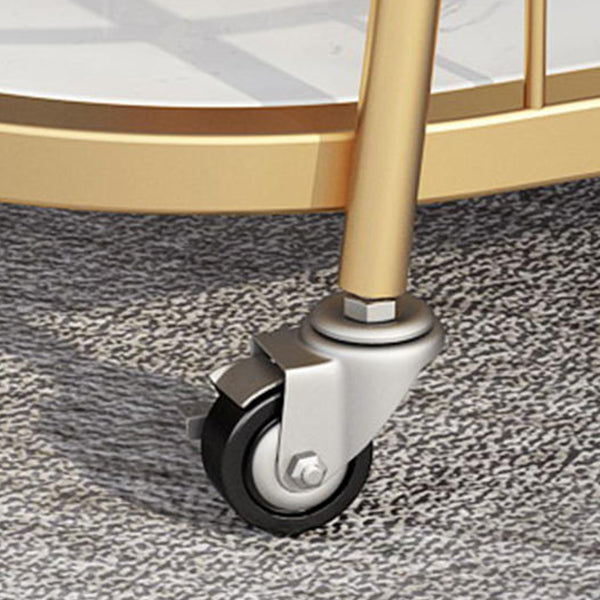 Mesa de preparación de metal para comedor en casa con estantes mesa de preparación para rodar