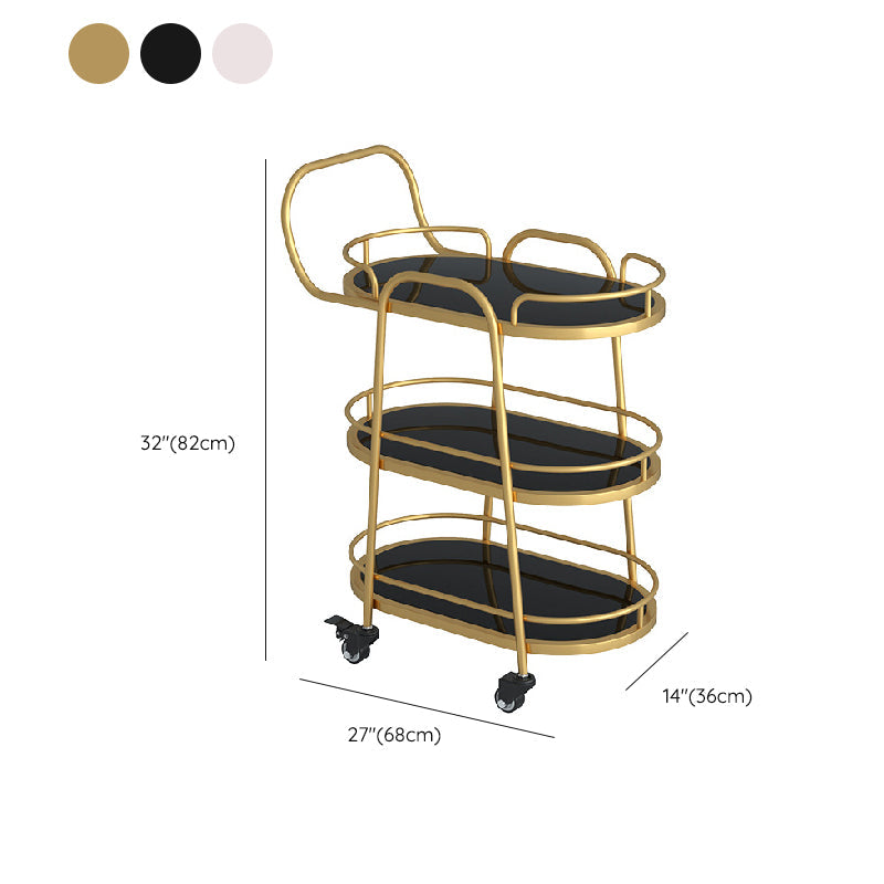 Tavolo da preparazione in metallo da pranzo a casa con ripiani di preparazione