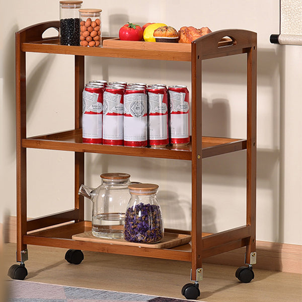 Open Storage Kitchen Trolley Home Dining Manufactured Wood Kitchen Trolley