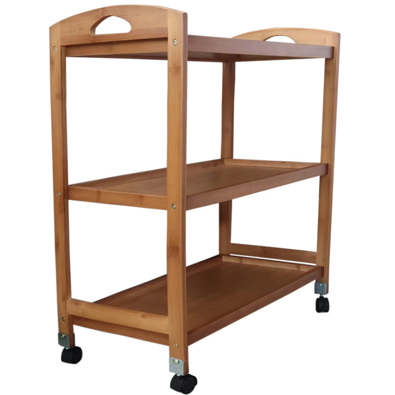 Open Storage Kitchen Trolley Home Dining Manufactured Wood Kitchen Trolley