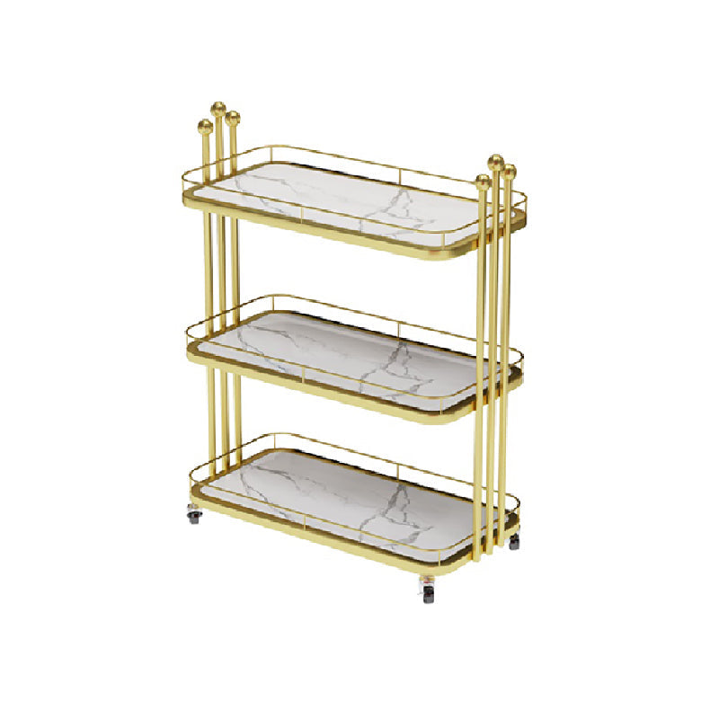 Dining Room Rolling Prep Table Stone Open Storage Prep Table