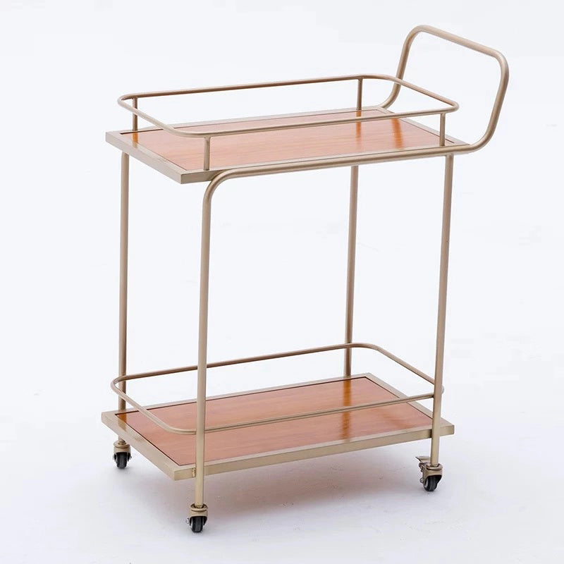 ホームダイニング準備テーブルキャスター付きモダンな長方形の準備テーブル