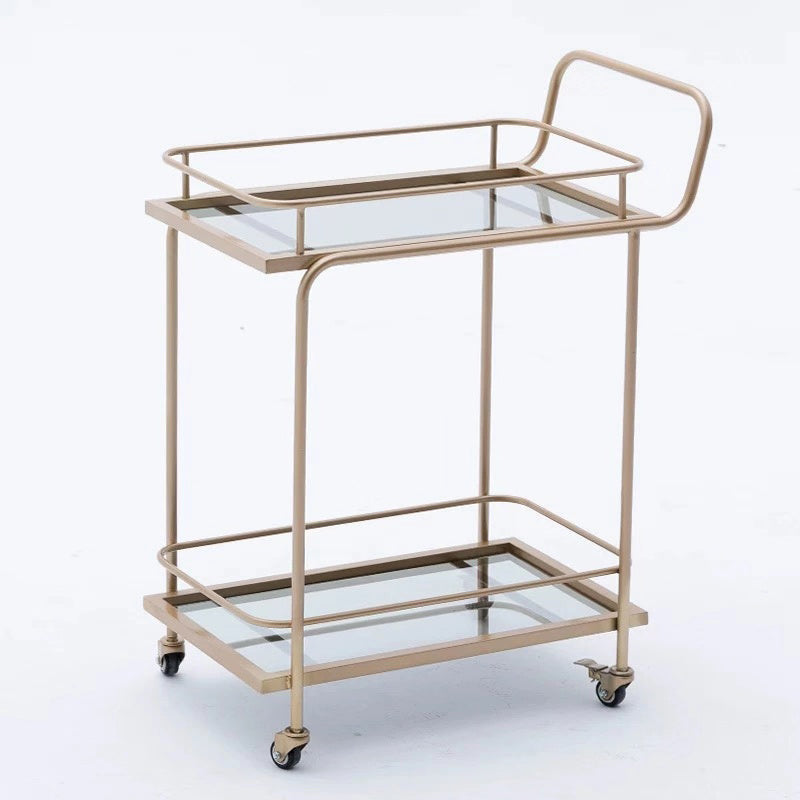 ホームダイニング準備テーブルキャスター付きモダンな長方形の準備テーブル