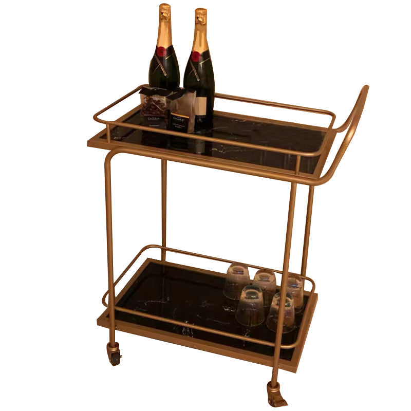 ホームダイニング準備テーブルキャスター付きモダンな長方形の準備テーブル