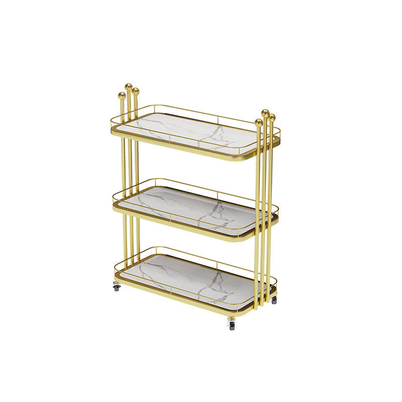 Open Storage Prep Table Modern Dining Room Rectangular Prep Table