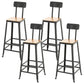 1/4/5/9 Pieces Bar Pub Table Set Industrial Bar Stool and Table Set Brown 30"H Stools (Set of 4) Clearhalo 'Bar Furniture' 'furn' 'furn_home_bar_bar_sets' 'Furniture' 'Home Bars & Bar Sets' 'home_bar_bar_sets' 'Kitchen & Dining Furniture' 6565970