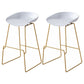 Glam Rectangle Bar Table Set 1/2/3/4 Pieces Faux Marble Pub Set for Dining Room White 30"H Stools (Set of 2) Clearhalo 'Bar Furniture' 'furn' 'furn_home_bar_bar_sets' 'Furniture' 'Home Bars & Bar Sets' 'home_bar_bar_sets' 'Kitchen & Dining Furniture' 6566002