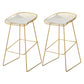 Glam Rectangle Bar Table Set 1/2/3/4 Pieces Faux Marble Pub Set for Dining Room Gold 30"H Stools (Set of 2) Clearhalo 'Bar Furniture' 'furn' 'furn_home_bar_bar_sets' 'Furniture' 'Home Bars & Bar Sets' 'home_bar_bar_sets' 'Kitchen & Dining Furniture' 6566006