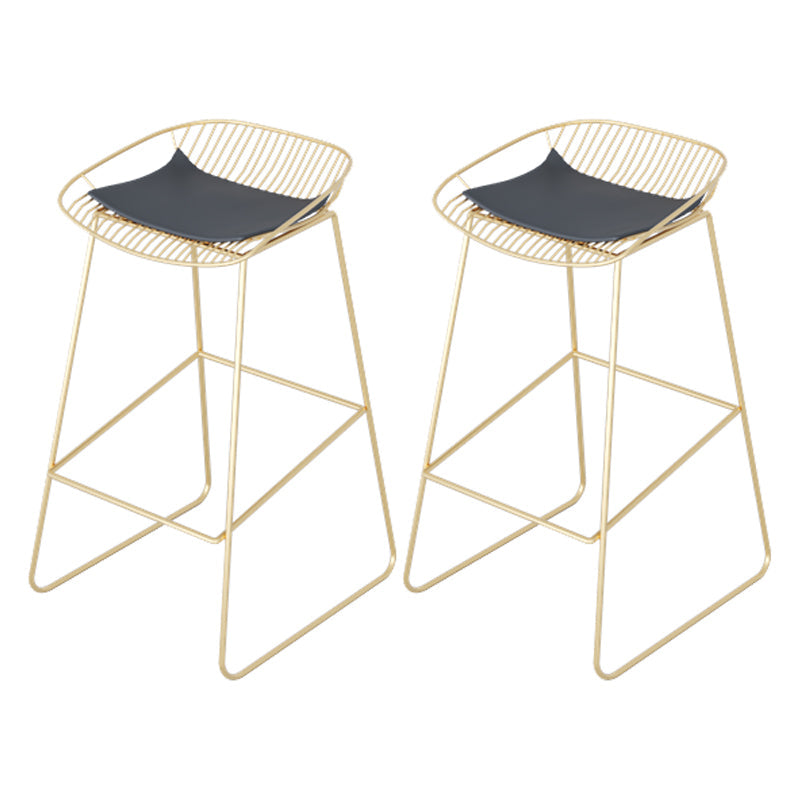 Glam Rectangle Bar Table Set 1/2/3/4 Pieces Faux Marble Pub Set for Dining Room Matte Gold 27.5"H Stool (Set of 2) Clearhalo 'Bar Furniture' 'furn' 'furn_home_bar_bar_sets' 'Furniture' 'Home Bars & Bar Sets' 'home_bar_bar_sets' 'Kitchen & Dining Furniture' 6566007
