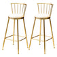 Glam Rectangle Bar Table Set 1/2/3/4 Pieces Faux Marble Pub Set for Dining Room White-Gold 30"H Stools (Set of 2) Clearhalo 'Bar Furniture' 'furn' 'furn_home_bar_bar_sets' 'Furniture' 'Home Bars & Bar Sets' 'home_bar_bar_sets' 'Kitchen & Dining Furniture' 6566009