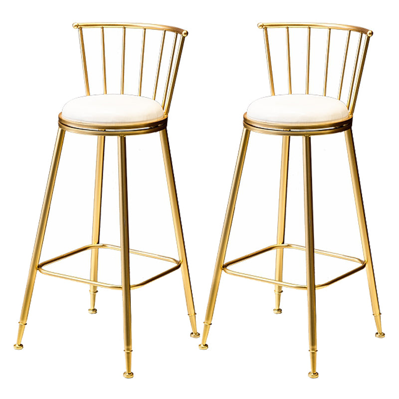 Glam Rectangle Bar Table Set 1/2/3/4 Pieces Faux Marble Pub Set for Dining Room White-Gold 30"H Stools (Set of 2) Clearhalo 'Bar Furniture' 'furn' 'furn_home_bar_bar_sets' 'Furniture' 'Home Bars & Bar Sets' 'home_bar_bar_sets' 'Kitchen & Dining Furniture' 6566009