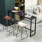Set tavolo da bar rettangolare in marmo Set da barra per altezza barra in stile industriale 1/3/5 pezzi